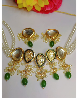 Green Kundan Necklace