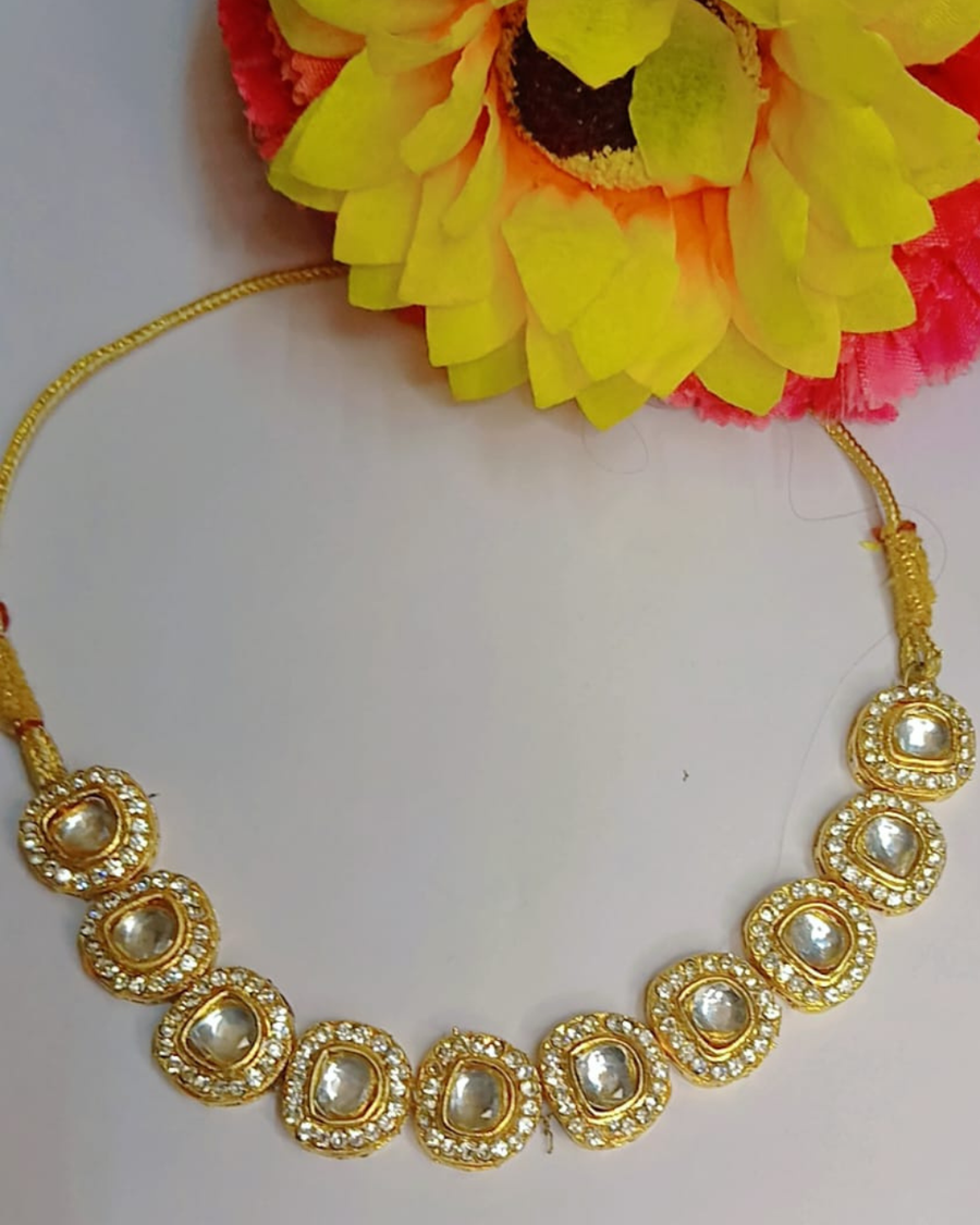 Golden Kundan Necklace
