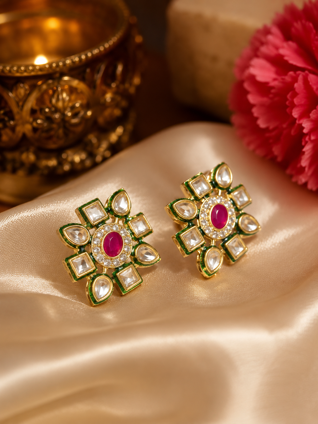 Kundan earrings
