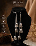 Silver antique oxidized earrings