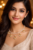 white pearl Double Layer Necklace