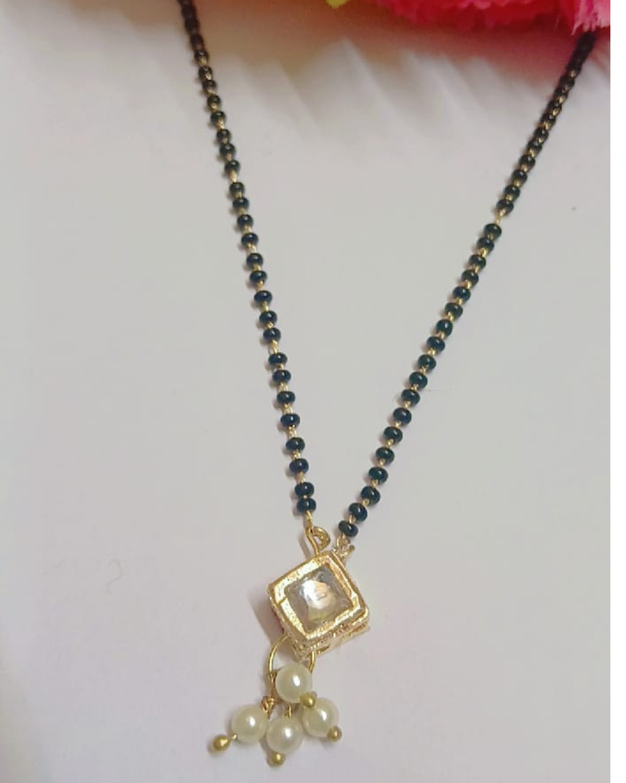 Pearl Kundan Mangalsutra